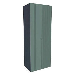 Шкаф 2 дверный, фрезерованные фасады в эмали LE-210.60-4