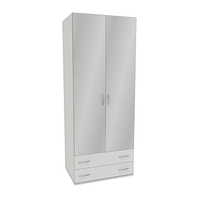 Шкаф 2 дверный с ящиками  и зеркалом P211.60Z