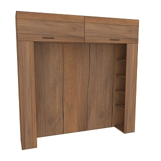 Ниша для кровати с секциями L407.44