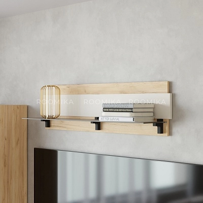 Полка со стеклом, панель МДФ R120.2