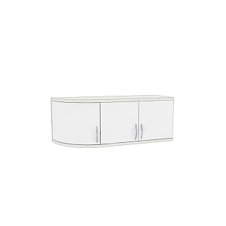 Антресоль радиусная P463.1 L/R