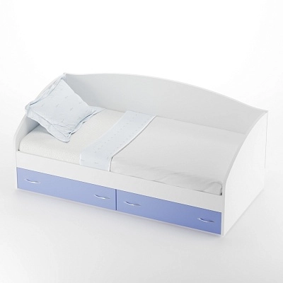 Кровать односпальная с ящиками P902N, 90x190