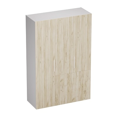 Шкаф двухдверный с фальш-стенкой и раздвижжными дверьми L205 L/R