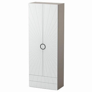 Шкаф 2 дверный с ящиками, фрезерованные фасады в эмали LE-211.44