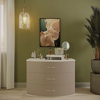 Комод радиусный 3 ящика P703