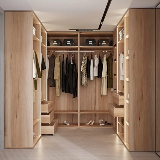 Гардеробная система без фасадов ELEMENTIS 6