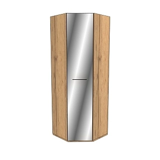 Шкаф угловой равносторонний с зеркалом C-218Z L/R