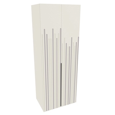 Шкаф 2 дверный, фрезерованные фасады в эмали LE210.60-3