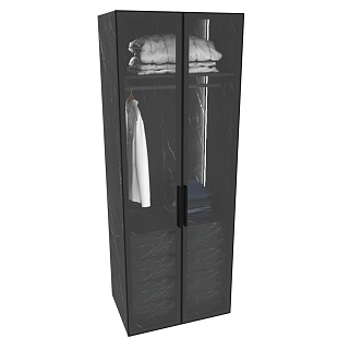 Шкаф для спальни с четырьмя ящиками и штангой с подсветкой R210.60-3