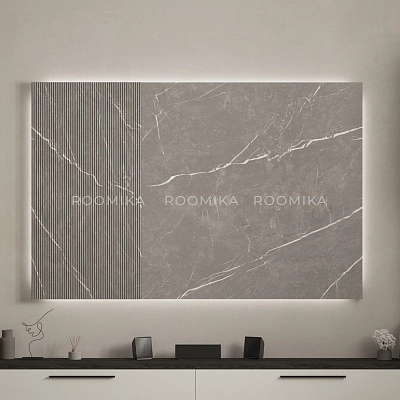 Панель стеновая МДФ (над тумбой ТВ) с подсветкой LG136.1