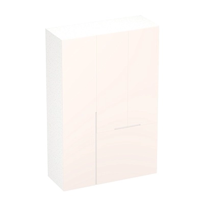 Шкаф двухдверный с фальш-стенкой и раздвижжными дверьми, фасады в эмали LE205 L/R