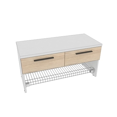 Тумба с 2 ящ. и полкой для обуви L462