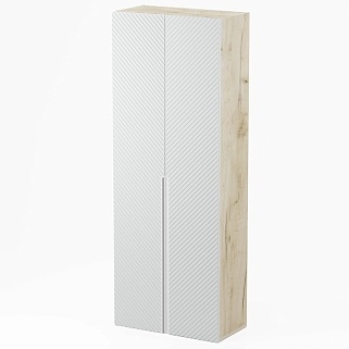 Шкаф 2 дверный, фрезерованные фасады в эмали LE-210.44-1