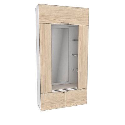 Секция с зеркалом и полками L408