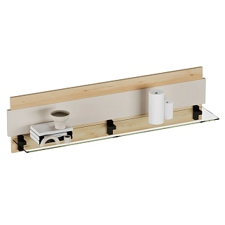 Полка со стеклом, панель МДФ R120.2