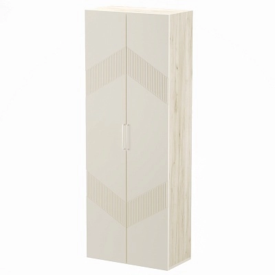 Шкаф 2 дверный, фрезерованные фасады в эмали LE210.44-1