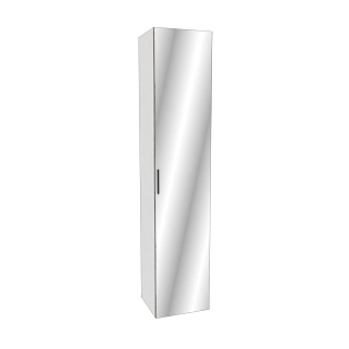 Шкаф 1 дверный широкий с зеркалом L-221.44-4Z