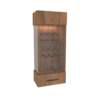 Шкаф навесной с подсветкой L360 L/R