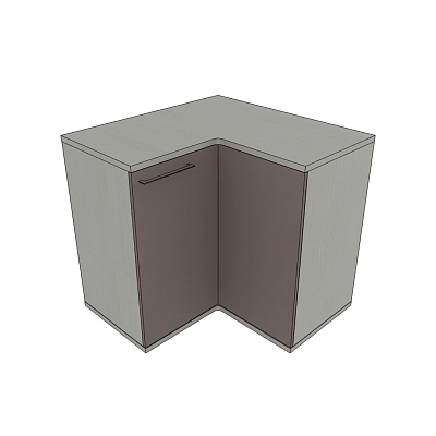 Тумба угловая, фасады МДФ CNG-709