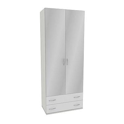 Шкаф 2 дверный с ящиками и зеркалом P211.45Z