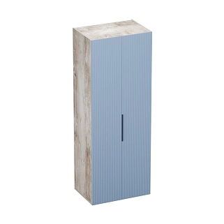 Шкаф 2 дверный, фрезерованные фасады в эмали LE-210.60-4