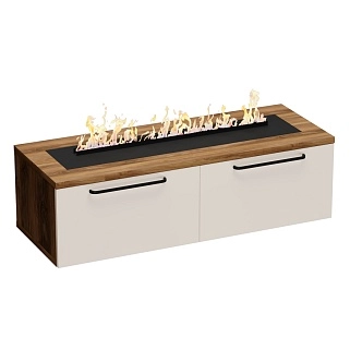 Тумба ТВ напольная с электрокамином L548.451