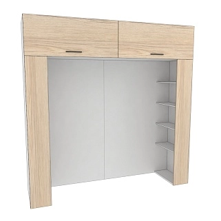 Ниша для кровати с секциями L407.60