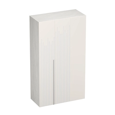 Шкаф со складными дверьми и фальш панелью, фрезерованные фасады в эмали LE206 L/R