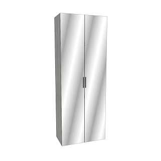 Шкаф двустворчатый с зеркалом LG-210.44-4Z