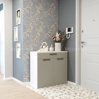 Тумба широкая 2 дверная с ящиком L876