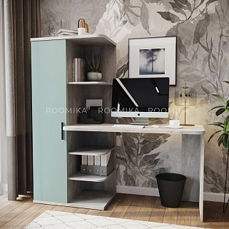 Рабочий стол со встроенным стеллажом HOF423