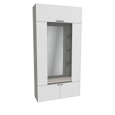 Секция с зеркалом и полками с подсветкой LG408