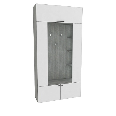 Секция под крючки с полками с подсветкой LG418 L/R