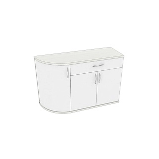 Тумба 3-х дверная с ящиком P874 L/R