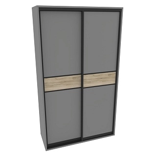 Шкаф-купе ХG156.60-3, профиль INTEGRO, фасад МДФ