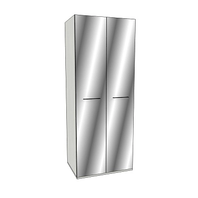 Шкаф двустворчатый зеркалом, фасады МДФ CG-210.60Z