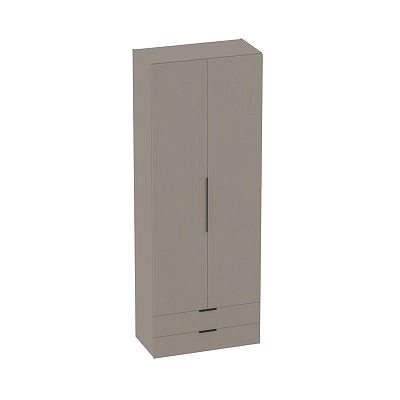 Шкаф 2 дверный с ящиками, фасады в эмали LE211.44