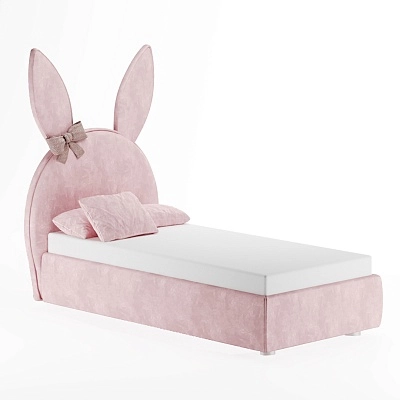 Кровать односпальная мягкая BUNNY  с подъемным механизмом, 90x190