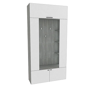 Секция под крючки с полками с подсветкой LG418 L/R