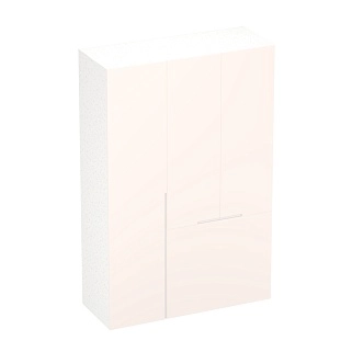 Шкаф двухдверный с фальш-стенкой и раздвижжными дверьми, фасады в эмали LE205 L/R