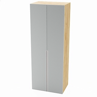 Шкаф 2 дверный, фрезерованные фасады в эмали LE-210.60-1