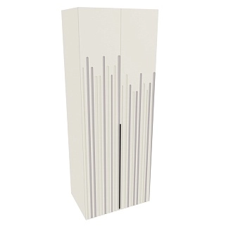 Шкаф 2 дверный, фрезерованные фасады в эмали LE-210.60-3