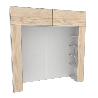 Ниша для кровати с секциями L407.60