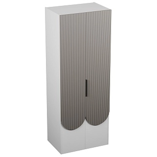 Шкаф для одежды, фрезерованные фасады в эмали LЕ252.60-2