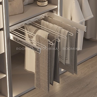 BELLE  Вешалка для брюк, 600 мм, цвет белый BE60TRWH