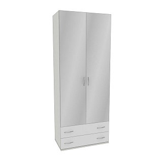 Шкаф 2 дверный с ящиками и зеркалом P211.45Z