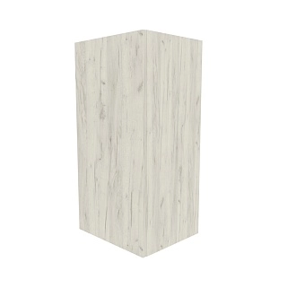 Навесная полка вертикальная с фасадом  2 ниши E312