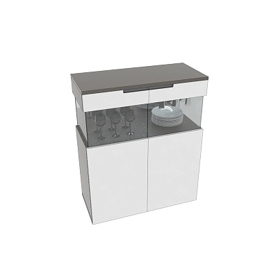 Винный шкаф с подсветкой, фасады в эмали LE200