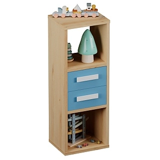 Cтеллаж сквозной книжный на 3 ниши E803