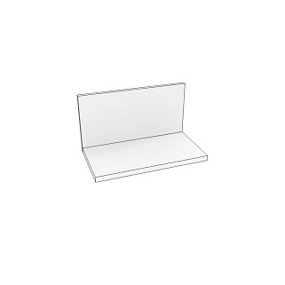 Полка навесная с задней стенкой E101